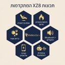  כורסת עיסוי פרימיום XZ8 לבן-תכלת מבית מדיקסקייר 