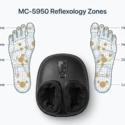  מכשיר עיסוי לכפות הרגליים MC-5950 DeepRoll Pro – שיאצו, לחץ אוויר וחימום | Medics Care 