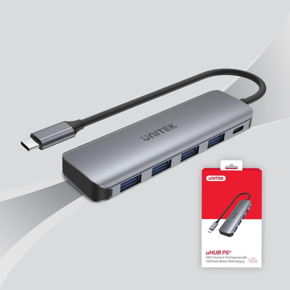  H1107B - מפצל USB-C לUSB עם טעינה 