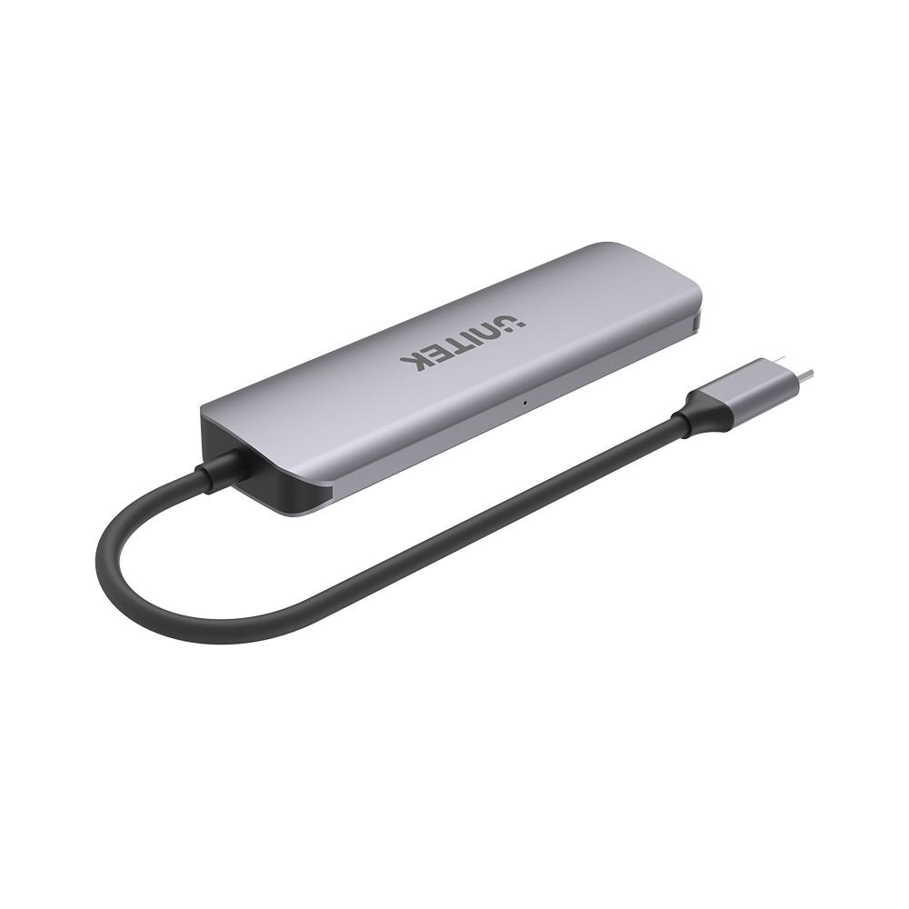  H1107D - מתאם USB-C כולל טעינה ו-HDMI 