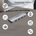  H1107D - מתאם USB-C כולל טעינה ו-HDMI 