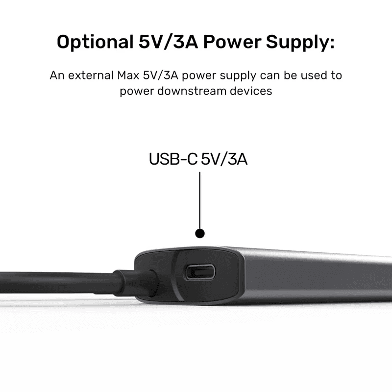  H1112D - מפצל בחיבור USB-C לX2 חיבורי USB-A וX2 USB-C 