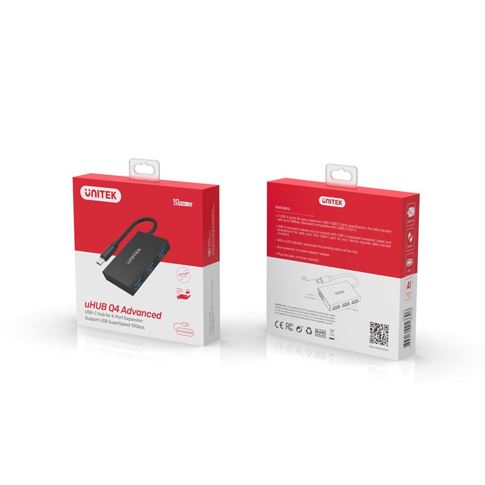  H1302A - מפצל 4 כניסות ב-1 בחיבור USB-C 