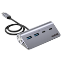 H1337A - מפצל 4 ב-1 עיגולי בחיבור USB-C 