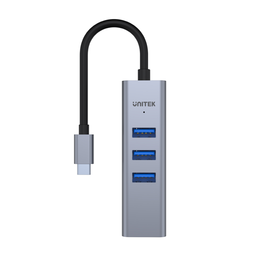  H1904A - מפצל 4 ב-1 כולל עם USB ורשת 