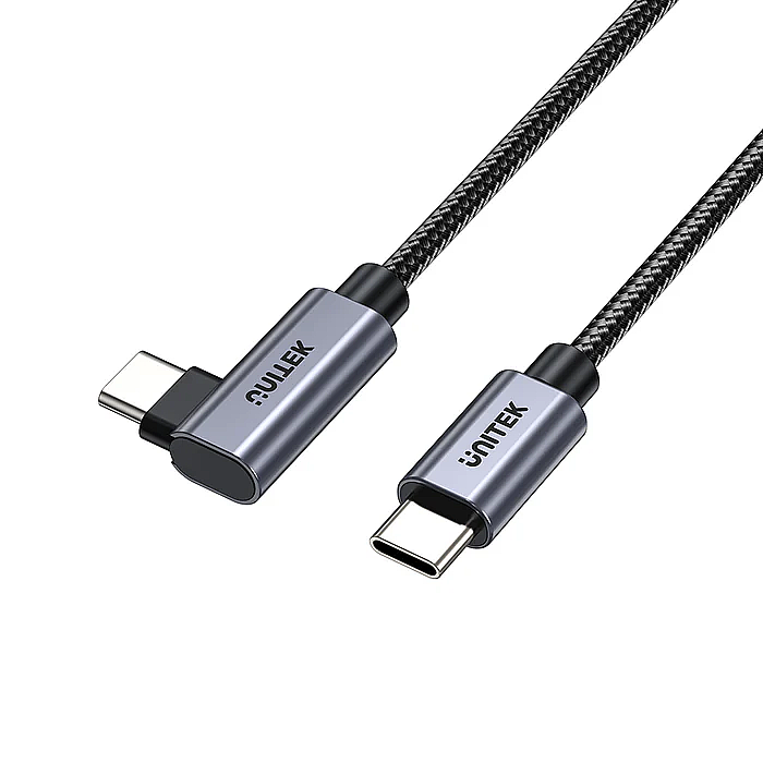  C14123BK-3M - כבל זוויתי 90 מעלות בחיבור USB-C זכר-זכר 100W באורך 3 מטר 