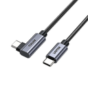  C14123BK-5M - כבל זוויתי 90 מעלות בחיבור USB-C זכר-זכר 100W באורך 5 מטר 