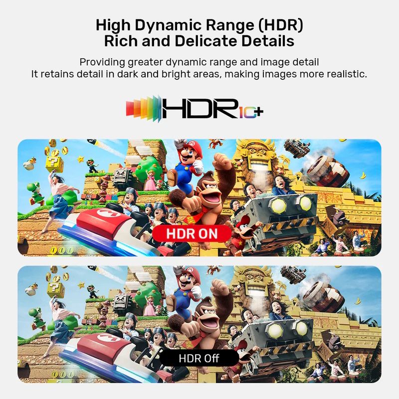  V1439A - כבל USB-C ל HDMI 4K 60Hz עם טעינה 100W 
