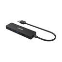  uHUB Q4 מפצל 3 פורט וקורא כרטיסים USB A 