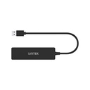  uHUB Q4 מפצל 3 פורט וקורא כרטיסים USB A 