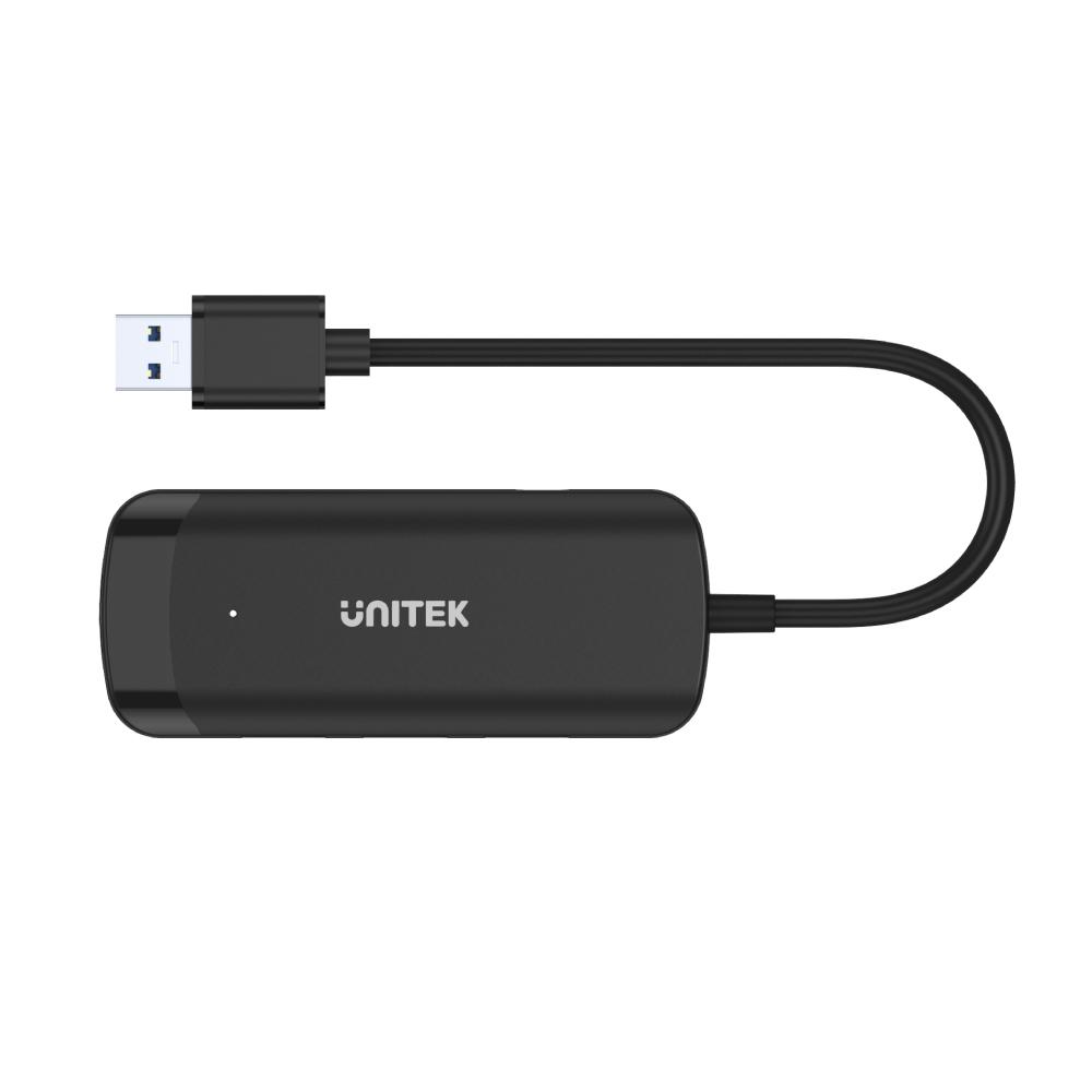  מפצל uHUB Q4 4 Ports Powered USB 3.0 Hub with 150cm Long Cable H1111E 