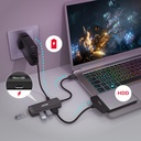 מפצל uHUB Q4 4 Ports Powered USB 3.0 Hub with 150cm Long Cable H1111E 