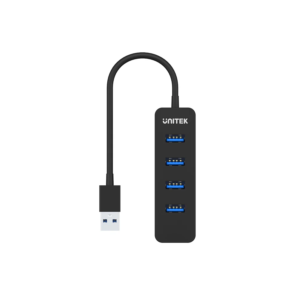  H1117A - מפצל USB 3.0 ל-4 פורטים עם חיבור מתח 