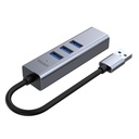  מפצל uHUB Q4+ 4-in-1 USB-A Ethernet Hub H1906A 