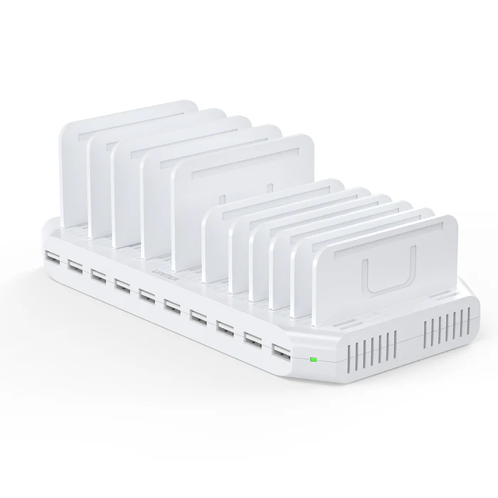  Y-2190D - מפצל 10 פורט חיבורי USB - 60W 