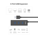  Y-3089 - מפצל 4 פורט USB 3.0 