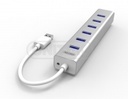  Y-3090 - מפצל ל-7 פורט USB 3.0 עשוי אלומיניום 