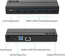  Y-3198 - מפצל USB 3.0 Hub כולל טעינה 2.4A ורשת 