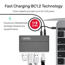  Y-HB03001 מפצל USB 3.0 4-PORT כולל אפשרות טעינה 