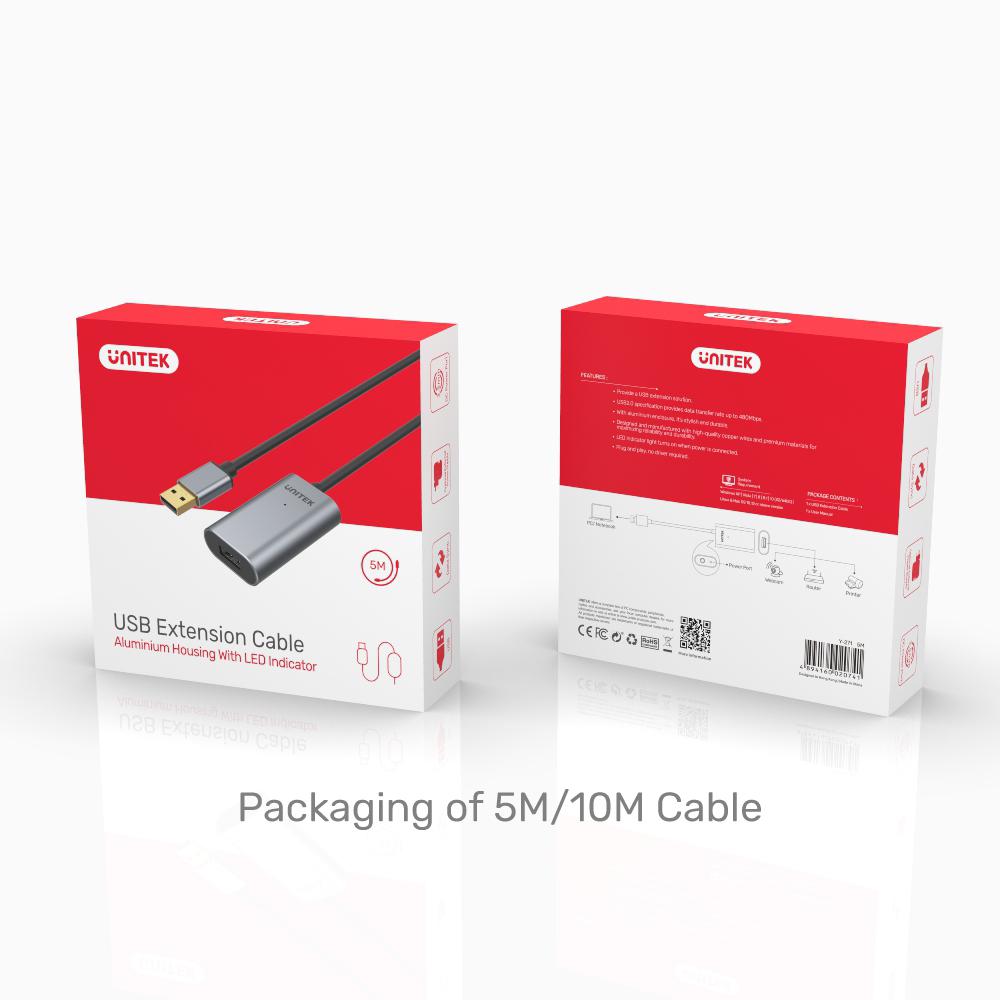  USB 2.0 Extension Cable over 10M Y-272 
