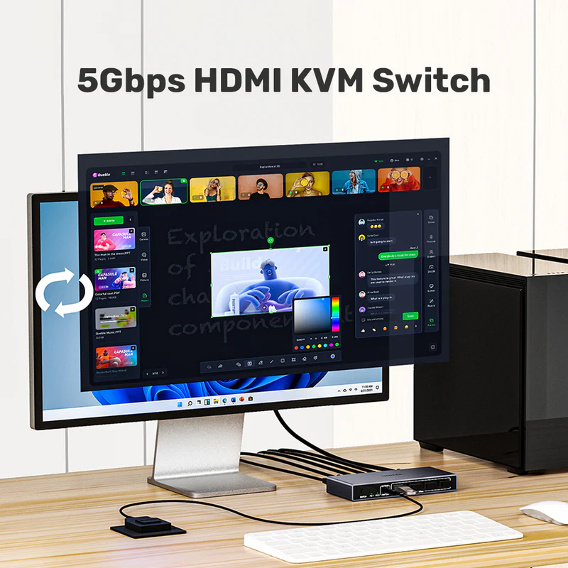  V1309A - ממתג KVM HDMI 5GBPS 