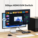  V1309A - ממתג KVM HDMI 5GBPS 