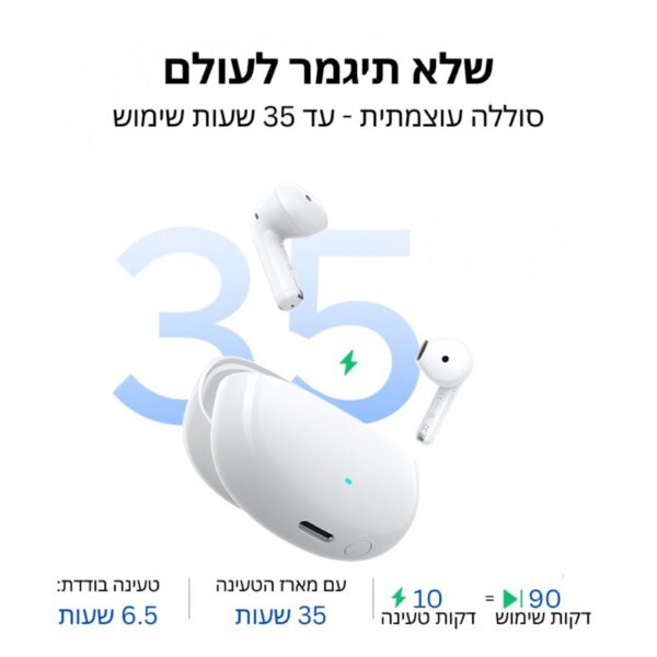  אוזניות אלחוטיות Ugreen LightBuds TWS Semi In Ear Ugreen WS217 65876 