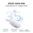  אוזניות אלחוטיות Ugreen LightBuds TWS Semi In Ear Ugreen WS217 65876 