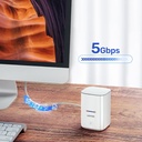  S1105A - תחנת עגינה 2.5" USB 3.0 ל SATA6G 2.5 עם פונקציית UASP 