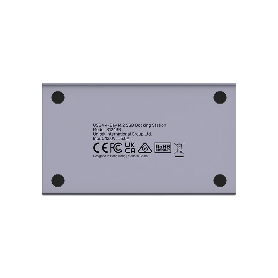  S1243 - תחנת עגינה ל-4 דיסקים קשיחים M.2 SSD בחיבור USB4 
