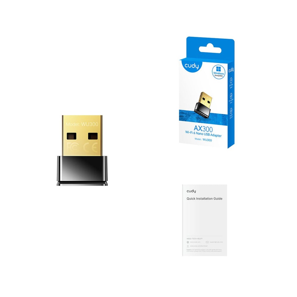  CUDY AX300 Wi-Fi 6 Nano USB Adapter 