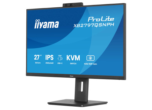  IIYAMA 27’’ QHD 75HZ 1MS WEBCAM USB-C PD96W IPS MONITOR 
