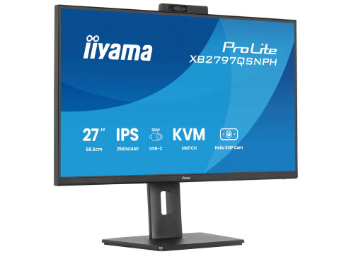  IIYAMA 27’’ QHD 75HZ 1MS WEBCAM USB-C PD96W IPS MONITOR 