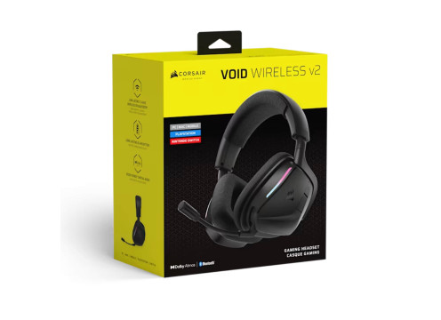  CORSAIR VOID V2 WIRELESS GAMING HEADSET CARBON 
