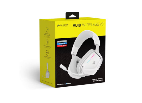  CORSAIR VOID V2 WIRELESS GAMING HEADSET WHITE 