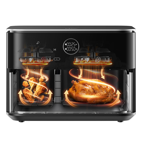  סיר טיגון באוויר חם 10 ליטר שיאומי Xiaomi Dual Zone Air Fryer 10L 