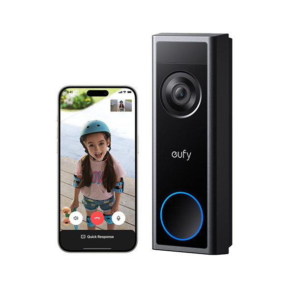  פעמון דלת חכם עם סוללה מובנית eufy Video Doorbell 2K C30 
