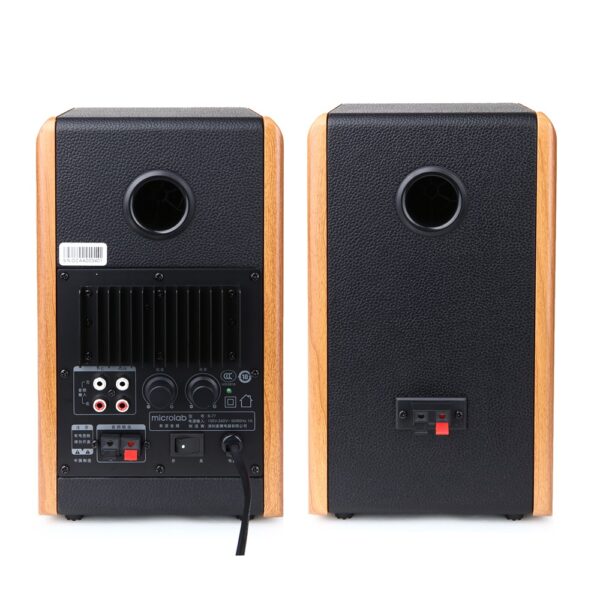  זוג רמקולים מדף Microlab B77 18x2W RMS BT+AUX עץ 