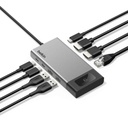  רכזת Belkin USB-C עם 8 חיבורים ותמיכה בתצוגה כפולה. Belkin INC027dqSGY 