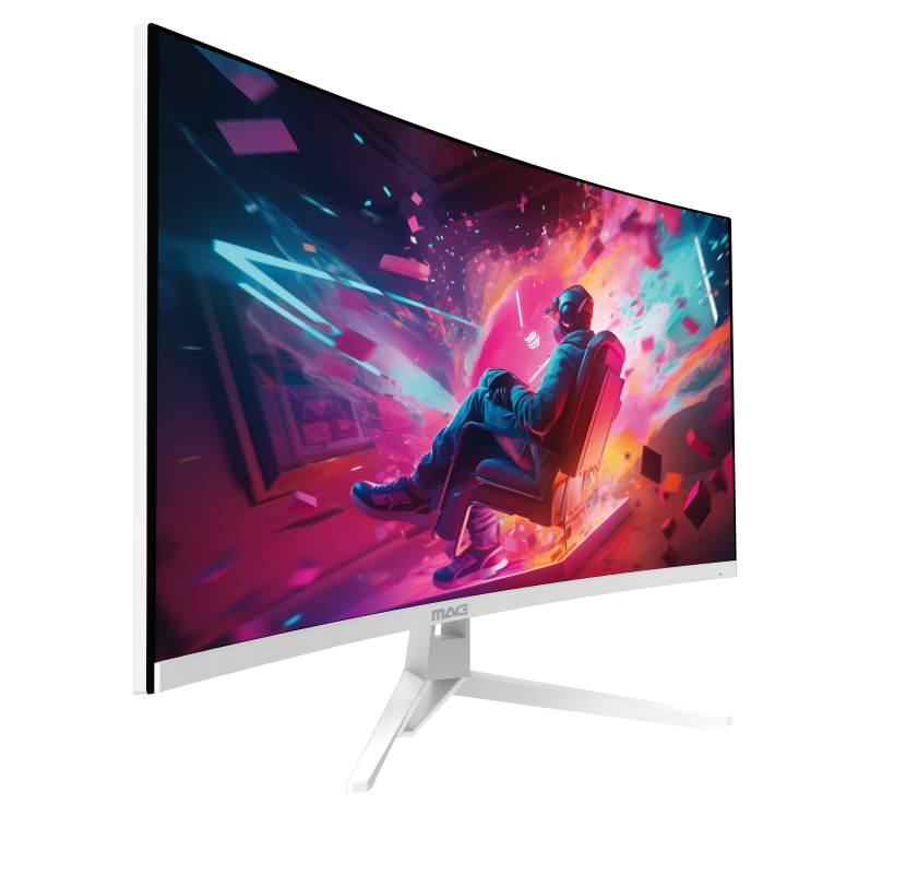  מסך מחשב גיימינג קעור MAG D32C240SW 32" FHD 240Hz VA - לבן 