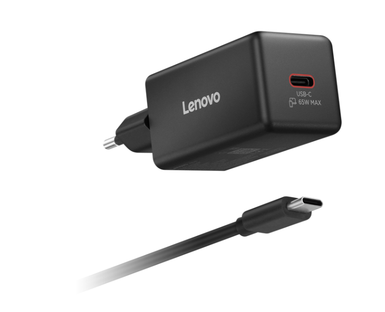  LENOVO 65W Mini USB-C GaN Charger 40AW65WBEU 
