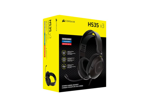  CORSAIR HS35 V3 GAMING HEADSET CARBON 