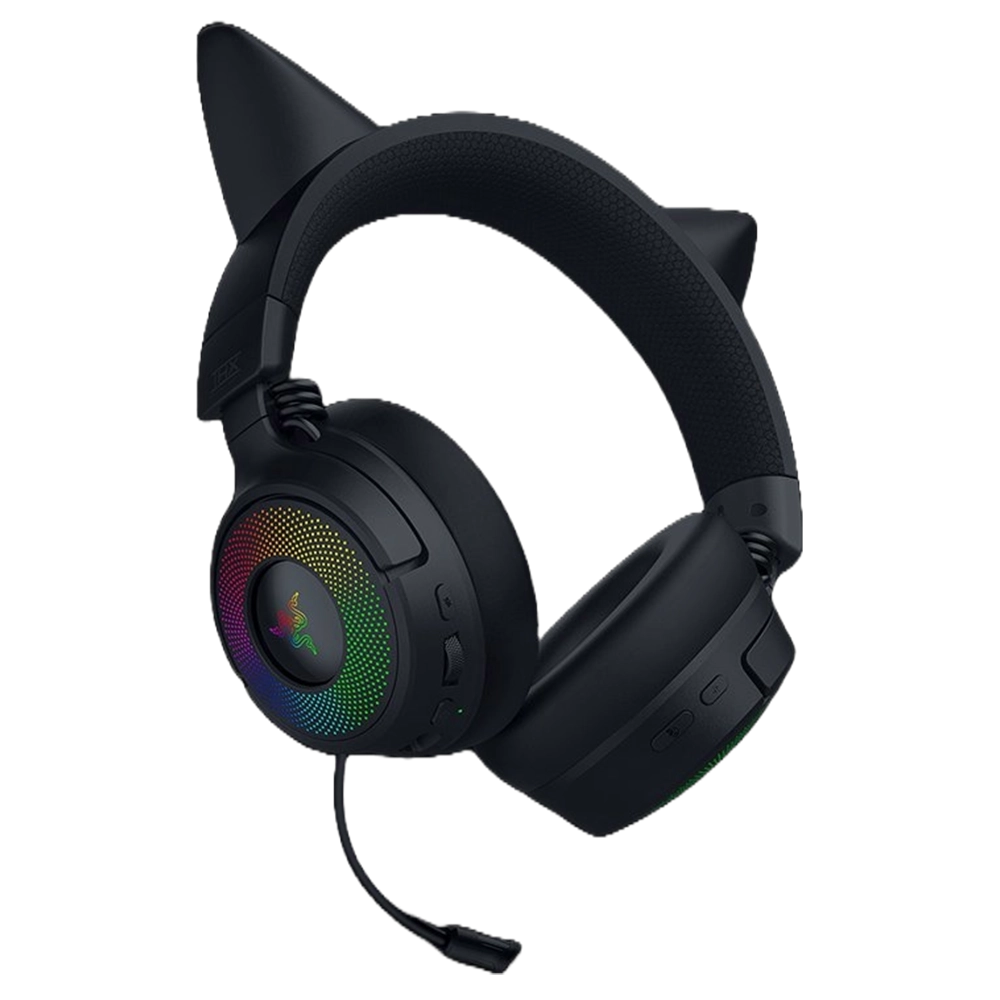 RAZER KRAKEN KITTY V3 – אוזניות גיימינג אלחוטיות שחור