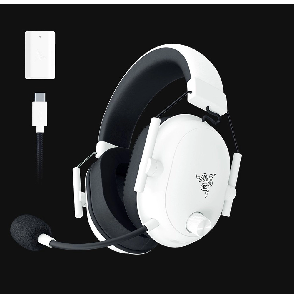 Razer BlackShark V2 HyperSpeed – אוזניות אלחוטיות לבן