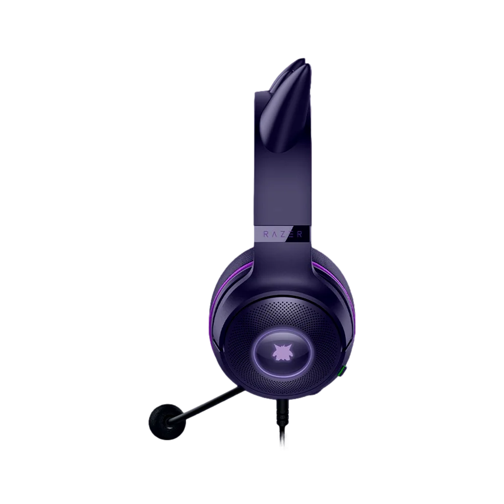 אוזניות גיימינג חוטיות דגם Kraken Kitty V2 Gengar Edition מבית Razer