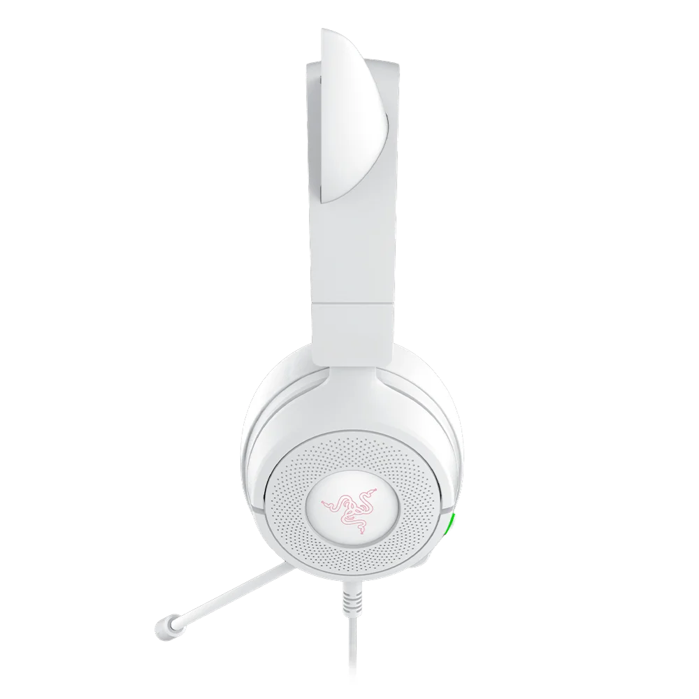 אוזניות גיימינג חוטיות דגם Kraken Kitty V3 X בצבע לבן מבית Razer