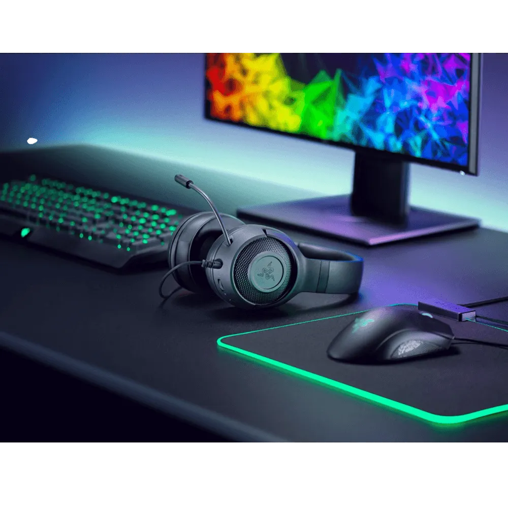 אוזניות גיימינג RAZER KRAKEN X -בצבע שחור