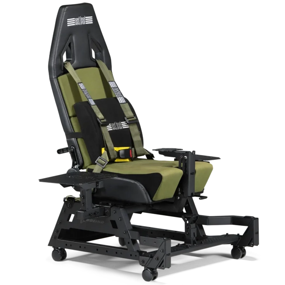 Next Level Racing® Flight Seat Pro Boeing Military Edition – מושב טיסה מקצועי צבאי