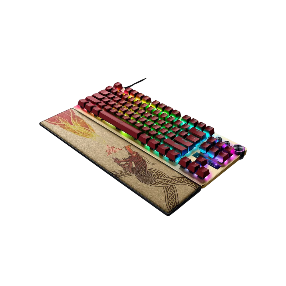 מקלדת גיימינג חוטית דגם Huntsman V3 Pro Tenkeyless Counter Strike 2 Edition מבית Razer