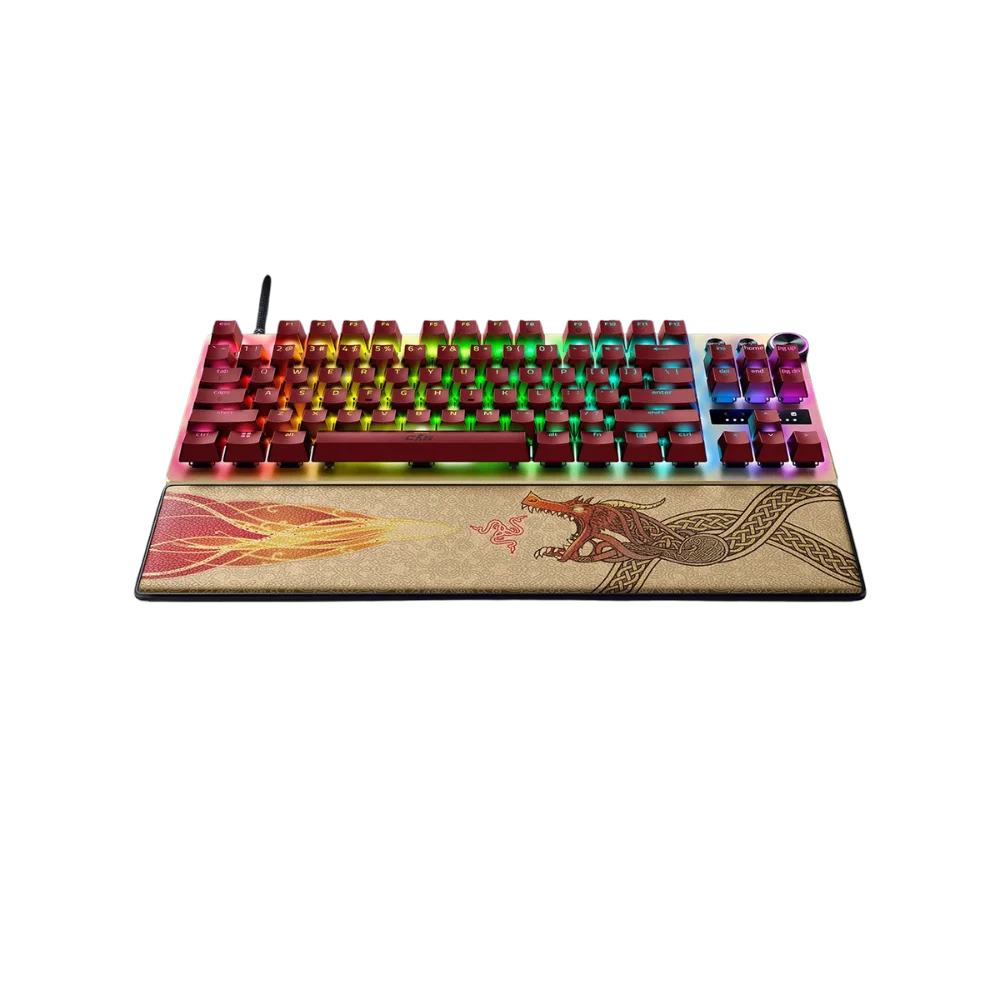 מקלדת גיימינג חוטית דגם Huntsman V3 Pro Tenkeyless Counter Strike 2 Edition מבית Razer